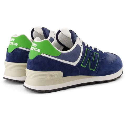 New Balance 574 Navy Blue / Green U574QBL