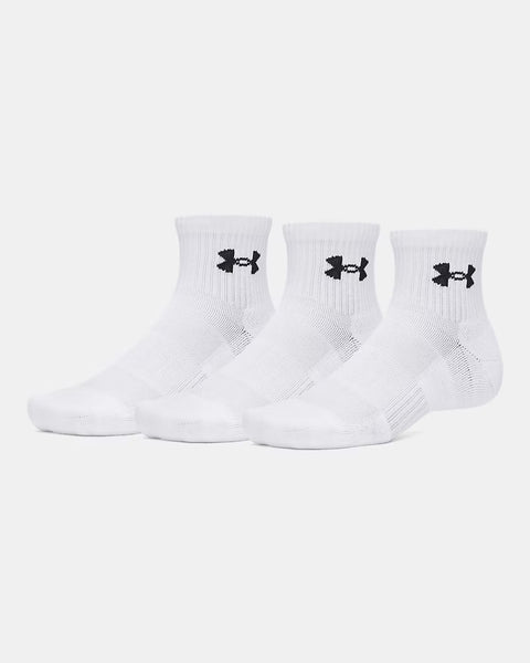 UA Performance Cotton 3-Pack Quarter White