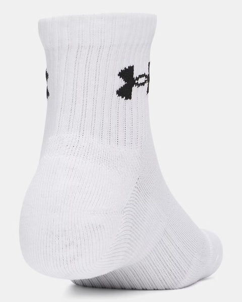 UA Performance Cotton 3-Pack Quarter White