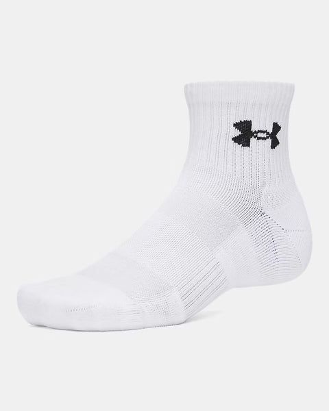 UA Performance Cotton 3-Pack Quarter White