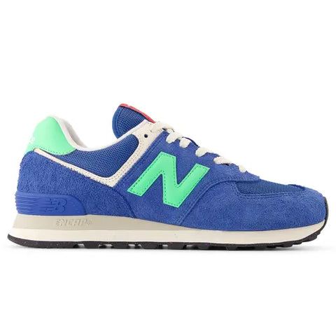 New Balance 574 Blue / Lime Green U574BSC