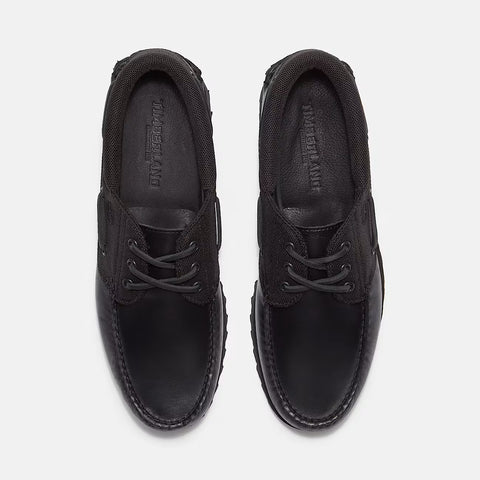 Authentic Boat Shoe Black | Blackout Full Grain