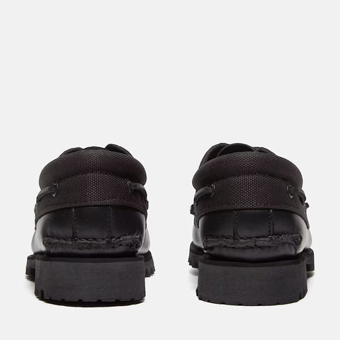 Authentic Boat Shoe Black | Blackout Full Grain