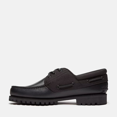 Authentic Boat Shoe Black | Blackout Full Grain