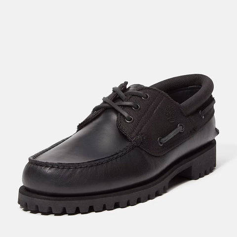 Authentic Boat Shoe Black | Blackout Full Grain