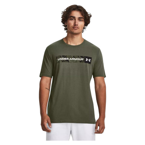 Camo Chest Stripe SS Marine OD Green