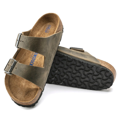 Arizona Soft Footbed Oiled Leather Faded Khaki