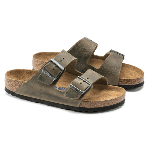 Arizona Soft Footbed Oiled Leather Faded Khaki