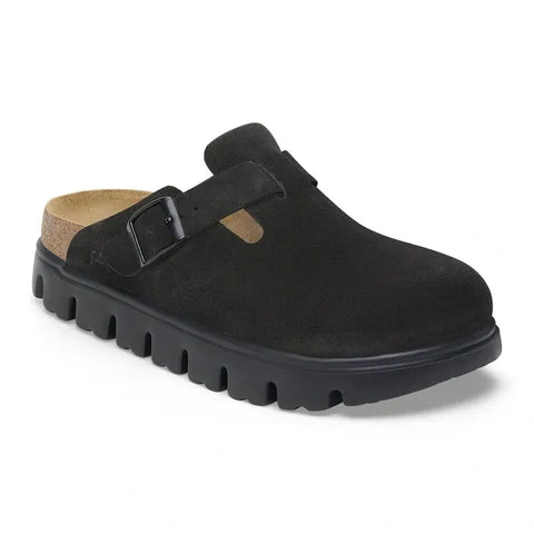 Boston Chunky Suede Leather Black
