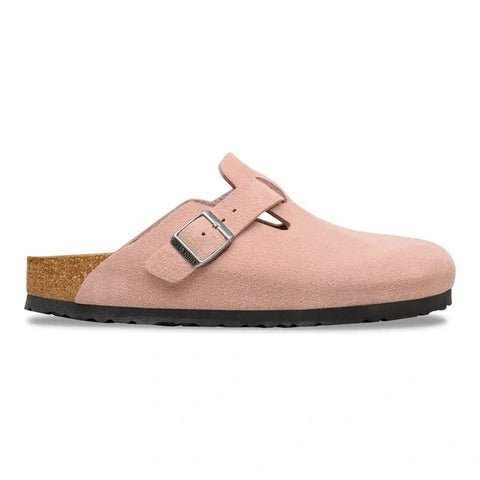 Boston Suede Leather Pink Clay