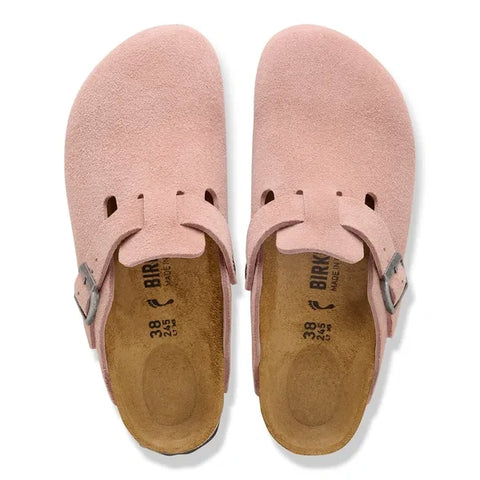 Boston Suede Leather Pink Clay