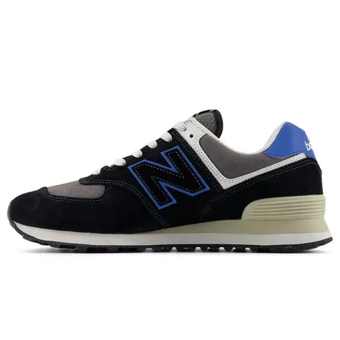 New Balance 574 Black / Royal Blue U574QRB