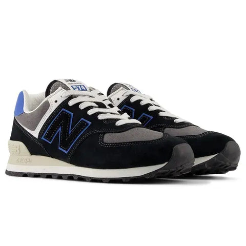 New Balance 574 Black / Royal Blue U574QRB