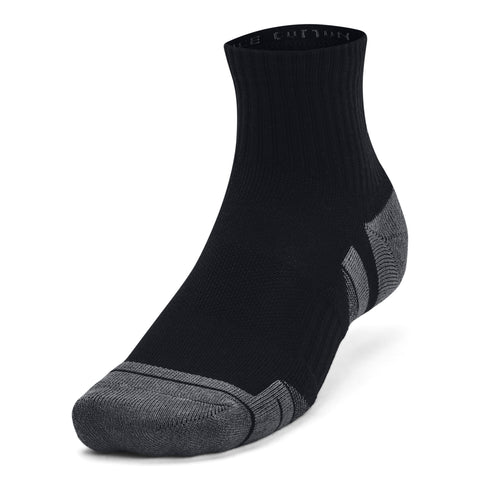 UA Performance Cotton 3P QTR Black