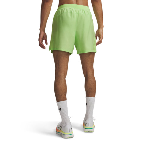 UA Launch 5 Shorts Lumos Lime | Reflective