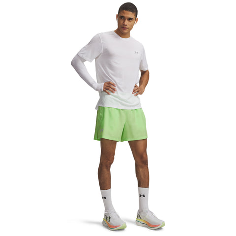 UA Launch 5 Shorts Lumos Lime | Reflective