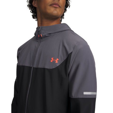 Tech Utility Woven Jacket Black Gray